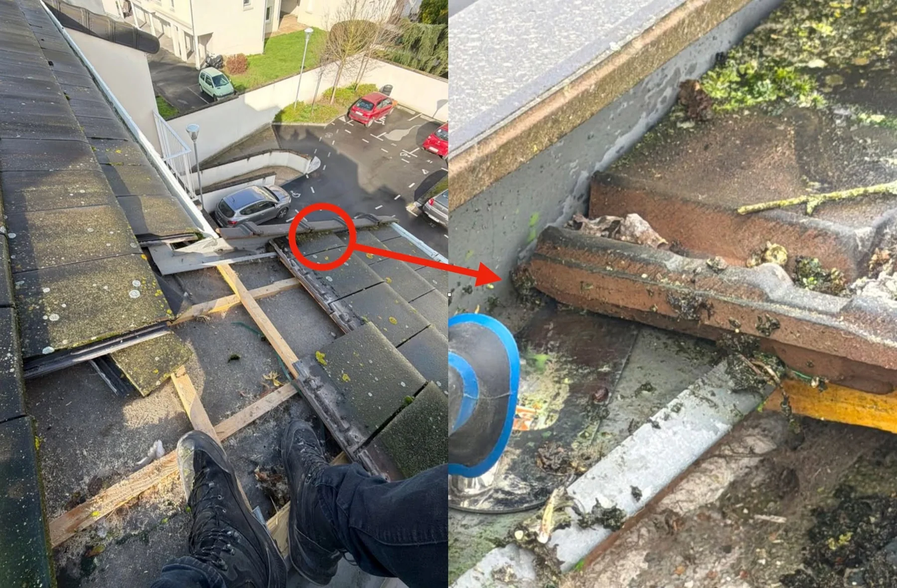 Recherche de fuite sur rampe de parking - intervention POSÉIDON